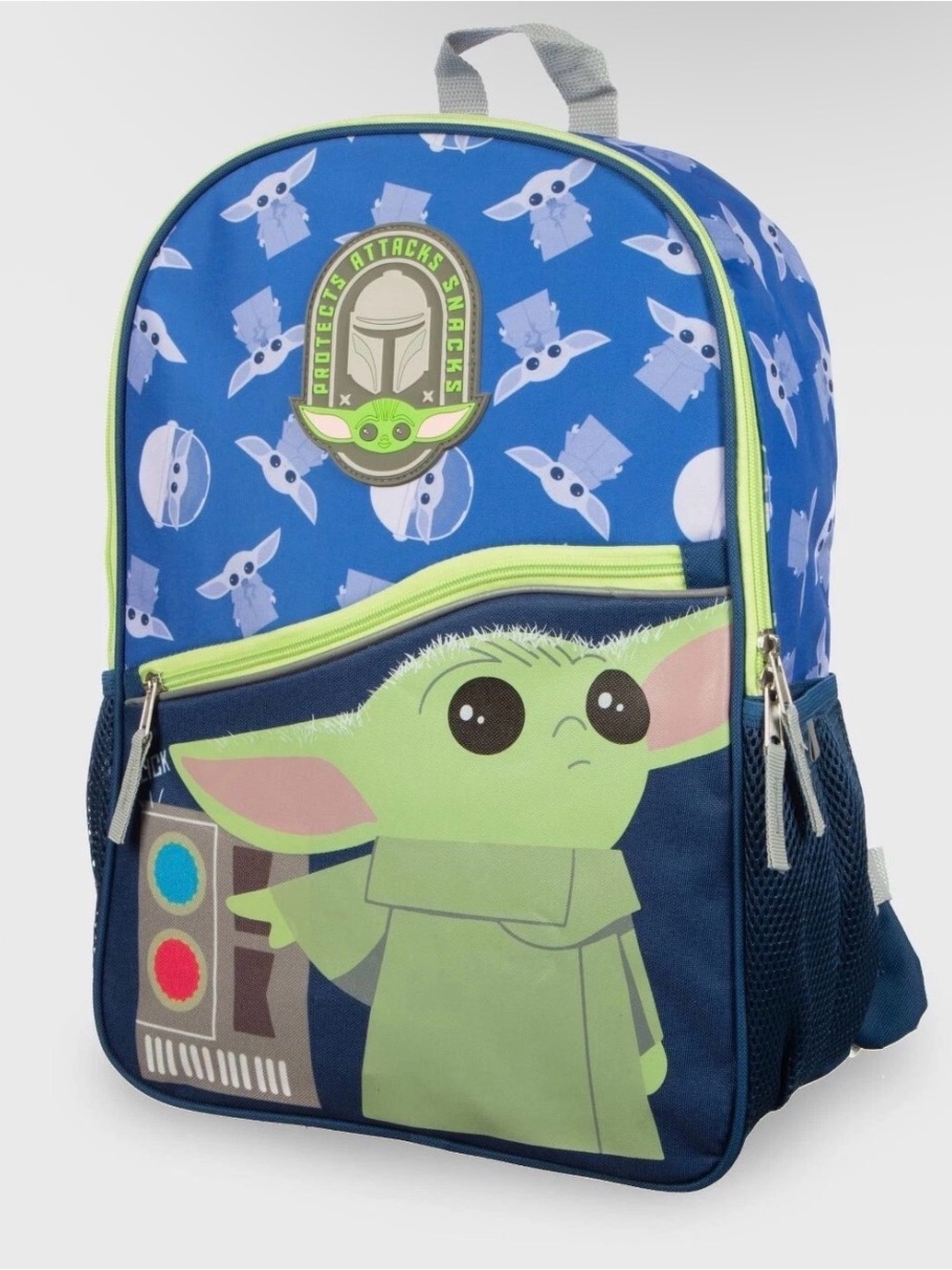 NWT Star Wars Mandolorean Grogu Baby Yoda School Kids Children Backpack Light Up